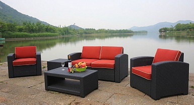 Rattan premium 2 set dark